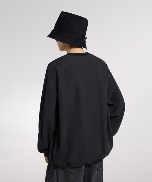 JNBY（ジェーエヌビーワイ）の「2-way Zip-off Crown Bucket Hat / 2wayバケットハット（ハット・メンズ・ブラック/ベージュ・ONE SIZE）」の6枚目の写真