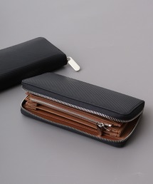 Ree&Mee（リーアンドミー）の「Ree&Mee マイクロファイバーレザー カーボン ラウンド ロング ウォレット 長財布（財布）」