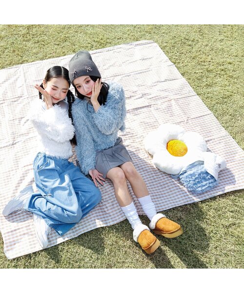 algy(アルジー)の「シアーフリルボディBAG(ショルダーバッグ・キッズ・オフホワイト/ブラック/サックスブルー・FREE)」の11枚目の写真