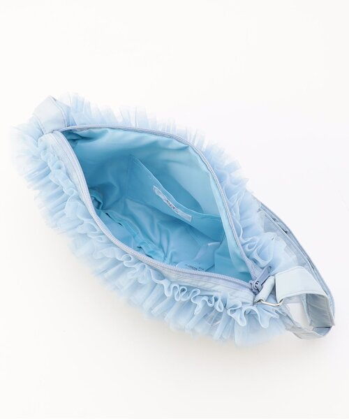 algy(アルジー)の「シアーフリルボディBAG(ショルダーバッグ・キッズ・オフホワイト/ブラック/サックスブルー・FREE)」の16枚目の写真