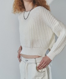 Solace（ソレイス）の「ローゲージクロップドニット（ニット/セーター）」