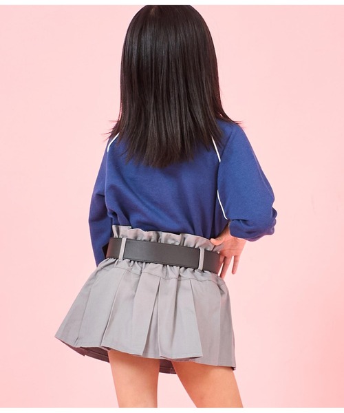 ANAP kids（アナップキッズ）の「【ジュニアお揃い】ベルト付プリーツスカート（スカート・キッズ・ブラック/グレー/ベージュ・110cm/120cm/130cm）」の17枚目の写真