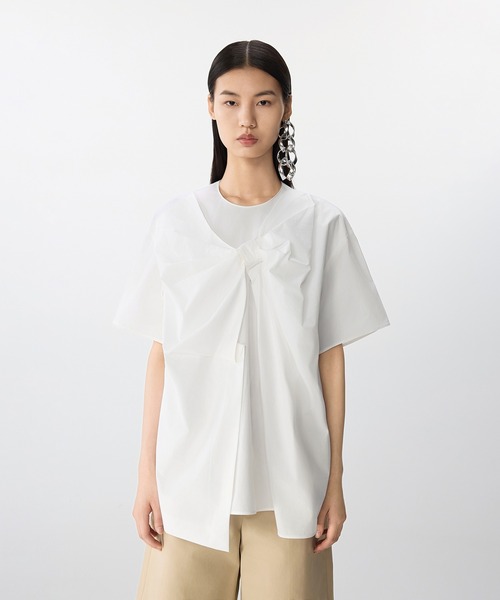 ブラウス シャツ Breeze Tie Asym Shirt / リボンシャツブラウス レディース セール】Breeze Tie Asym Shirt / リボンシャツブラウス（シャツ