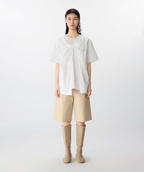 ブラウス シャツ Breeze Tie Asym Shirt / リボンシャツブラウス レディース セール】Breeze Tie Asym Shirt / リボンシャツブラウス（シャツ