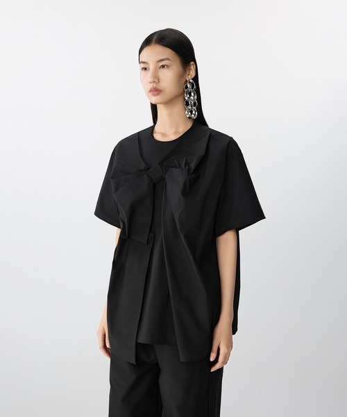 ブラウス シャツ Breeze Tie Asym Shirt / リボンシャツブラウス レディース セール】Breeze Tie Asym Shirt / リボンシャツブラウス（シャツ