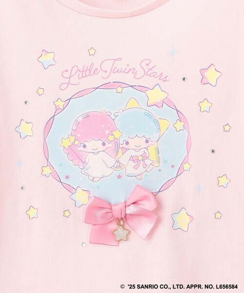 ANY（エニィ）の「【any FAM× リトルツインスターズ 】キキ＆ララ 袖レースTシャツ（Tシャツ/カットソー・キッズ・ホワイト系/サックスブルー系/ピンク系・90/100/110/120/130）」の13枚目の写真