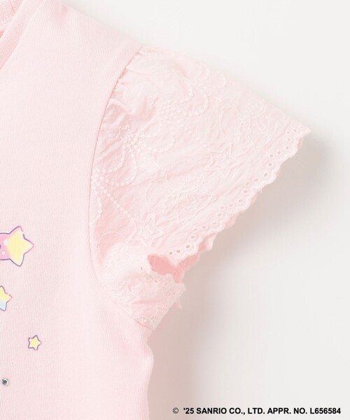 ANY（エニィ）の「【any FAM× リトルツインスターズ 】キキ＆ララ 袖レースTシャツ（Tシャツ/カットソー・キッズ・ホワイト系/サックスブルー系/ピンク系・90/100/110/120/130）」の14枚目の写真