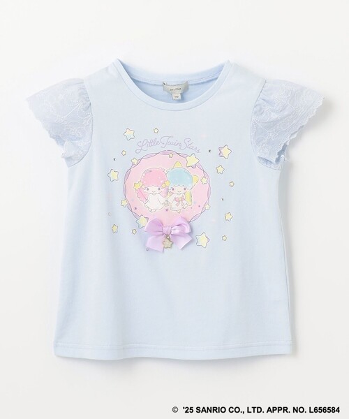 ANY（エニィ）の「【any FAM× リトルツインスターズ 】キキ＆ララ 袖レースTシャツ（Tシャツ/カットソー・キッズ・ホワイト系/サックスブルー系/ピンク系・90/100/110/120/130）」の17枚目の写真