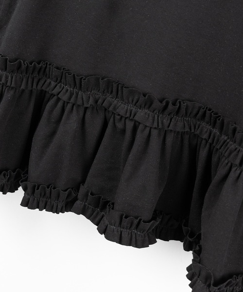 me+em select(ミームセレクト)の「【 3color 】裾フリルレイヤード長袖トップス / hem frill layered long sleeve tops(Tシャツ/カットソー・レディース・グレー/ブラック/ホワイト・FREE)」の20枚目の写真