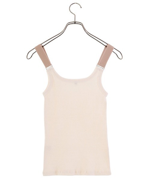 BASERANGE（ベースレンジ）の「BASERANGE / ベースレンジ：SUSPEND TANK：TOSUT-RC-SU24[ANN]（タンクトップ・レディース・ベージュ系その他・S）」の3枚目の写真