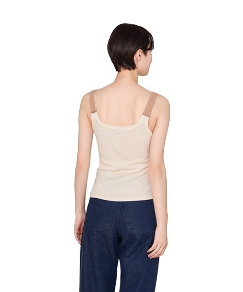 BASERANGE（ベースレンジ）の「BASERANGE / ベースレンジ：SUSPEND TANK：TOSUT-RC-SU24[ANN]（タンクトップ・レディース・ベージュ系その他・S）」の9枚目の写真
