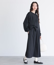 リボンモチーフカットワンピース