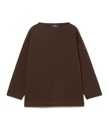 BEAMS F | SAINT JAMES / ルーズフィット ソリッド ボートネック Tシャツ(Tシャツ/カットソー)