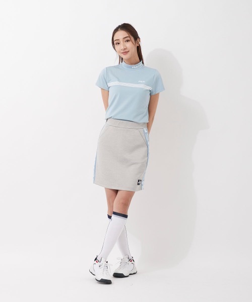 FILA GOLF(フィラゴルフ )の「【FILA GOLF/フィラゴルフ】レディーススカート+インナーパンツセット ゴルフ(スカート・レディース・杢グレー/ライトピンク・MEDIUM/SMALL)」の3枚目の写真