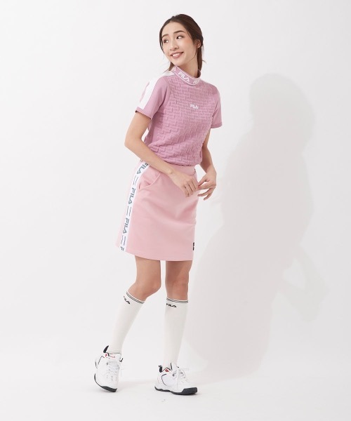 FILA GOLF(フィラゴルフ )の「【FILA GOLF/フィラゴルフ】レディーススカート+インナーパンツセット ゴルフ(スカート・レディース・杢グレー/ライトピンク・MEDIUM/SMALL)」の14枚目の写真