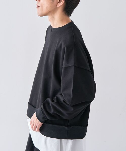 CRAFT STANDARD BOUTIQUE（クラフトスタンダードブティック）の「【ユニセックス】ダブルフェイスカットオフスウェット（スウェット・レディース・グレー/ブラック/ベージュ・L/S/M）」の13枚目の写真