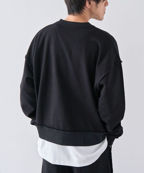 CRAFT STANDARD BOUTIQUE（クラフトスタンダードブティック）の「【ユニセックス】ダブルフェイスカットオフスウェット（スウェット・レディース・グレー/ブラック/ベージュ・L/S/M）」の14枚目の写真