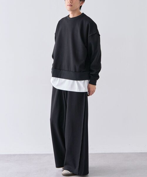 CRAFT STANDARD BOUTIQUE（クラフトスタンダードブティック）の「【ユニセックス】ダブルフェイスカットオフスウェット（スウェット・レディース・グレー/ブラック/ベージュ・L/S/M）」の16枚目の写真