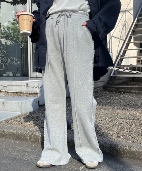 CIAOPANIC TYPY（チャオパニックティピー）の「フリンジ微フレアスウェットパンツ（その他パンツ・レディース・オフホワイト/グレー・ONE SIZE）」の20枚目の写真