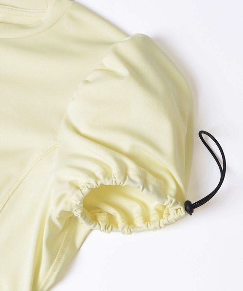 HOLIDAY(ホリデイ)の「FAST DRY JERSEY BALLOON SLEEVE BLOUSE ファストドライジャージバルーンスリーブブラウス(Tシャツ/カットソー・レディース・ブラック/レモンイエロー/ピンク・ONE SIZE)」の6枚目の写真