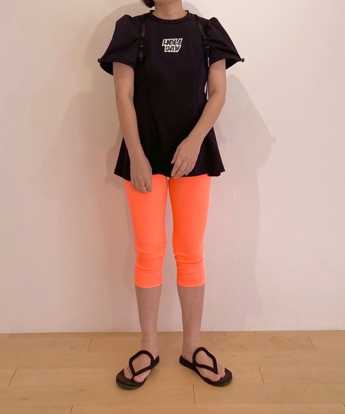 HOLIDAY(ホリデイ)の「FAST DRY JERSEY BALLOON SLEEVE BLOUSE ファストドライジャージバルーンスリーブブラウス(Tシャツ/カットソー・レディース・ブラック/レモンイエロー/ピンク・ONE SIZE)」の13枚目の写真