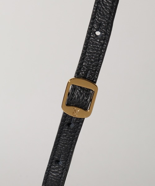 CHRISTIAN VILLA（クリスチャンヴィラ）の「【CHRISTIAN VILLA/クリスチャンヴィラ】 シュリンクレザー ミニボストン 2WAYショルダーバッグ（ボストンバッグ・レディース・ブラック/アイボリー/グレー・FREE）」の17枚目の写真