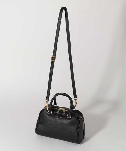 CHRISTIAN VILLA（クリスチャンヴィラ）の「【CHRISTIAN VILLA/クリスチャンヴィラ】 シュリンクレザー ミニボストン 2WAYショルダーバッグ（ボストンバッグ・レディース・ブラック/アイボリー/グレー・FREE）」の14枚目の写真