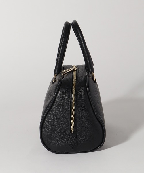 CHRISTIAN VILLA（クリスチャンヴィラ）の「【CHRISTIAN VILLA/クリスチャンヴィラ】 シュリンクレザー ミニボストン 2WAYショルダーバッグ（ボストンバッグ・レディース・ブラック/アイボリー/グレー・FREE）」の11枚目の写真