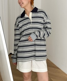 CANAL JEAN | ARE ING　ボーダーポロシャツ(ポロシャツ)