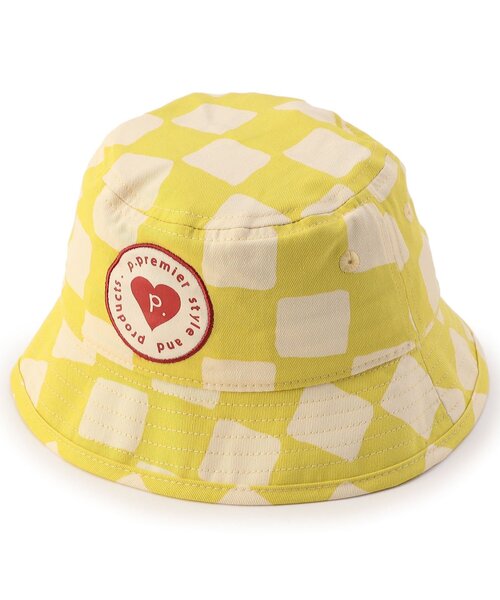 p.premier(ピードットプルミエ)の「総柄ツイルハット(ハット・キッズ・イエロー/レッド/グリーン/ブラウン/アイボリー・56/54/52/50)」の4枚目の写真