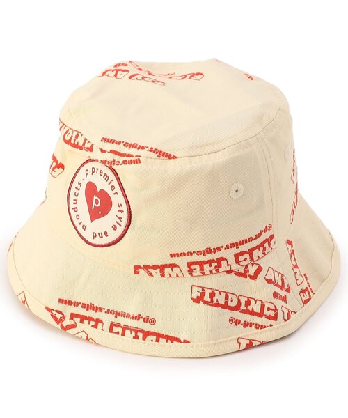 p.premier(ピードットプルミエ)の「総柄ツイルハット(ハット・キッズ・イエロー/レッド/グリーン/ブラウン/アイボリー・56/54/52/50)」の2枚目の写真