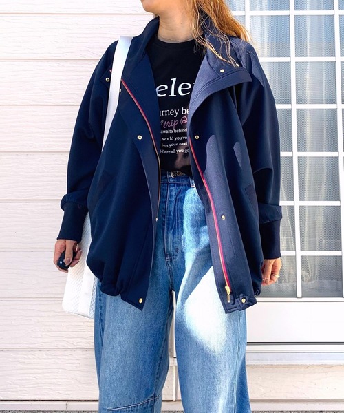 レモネード　定価 ¥14,300 ジャケットダンボールドットボタンブルゾン ESSENTIAL（DOUBLE STANDARD CLOTHING） ブルゾン アウター