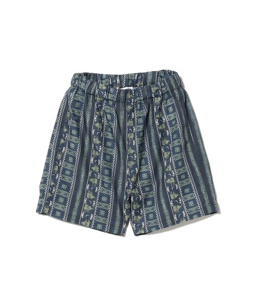 B:MING by BEAMS(ビーミングバイビームス)の「【セットアップ対応】エスニック 柄 ショーツ 2025SS(100~140cm)(その他パンツ・キッズ・ネイビー/ブラウン・110/130/100/120/140)」の2枚目の写真