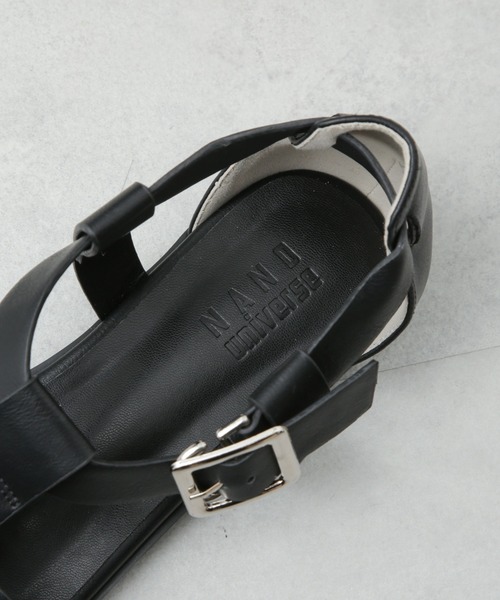 NANO universe（ナノユニバース）の「スクエアトゥグルカサンダル（サンダル・レディース・ホワイト/ブラック・37/36/38）」の11枚目の写真