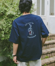 RAGEBLUE | 【wakazoo/ワカズー】コラボ/フラワーイラストプリントTシャツ(Tシャツ/カットソー)