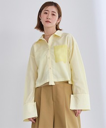 クロップド」に該当するシャツ/ブラウス（イエロー/黄色系