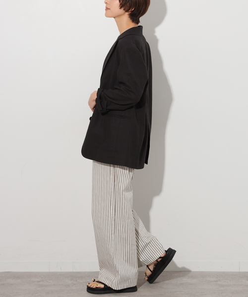 JOURNAL STANDARD relume(ジャーナルスタンダード レリューム)の「GOODIES CLUB ストライプパンツ(その他パンツ・レディース・ブルー/ブラウン/ピンク・FREE)」の6枚目の写真