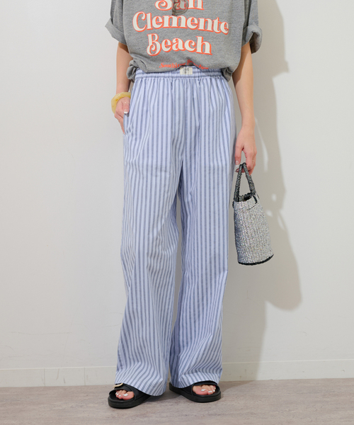 JOURNAL STANDARD relume(ジャーナルスタンダード レリューム)の「GOODIES CLUB ストライプパンツ(その他パンツ・レディース・ブルー/ブラウン/ピンク・FREE)」の16枚目の写真