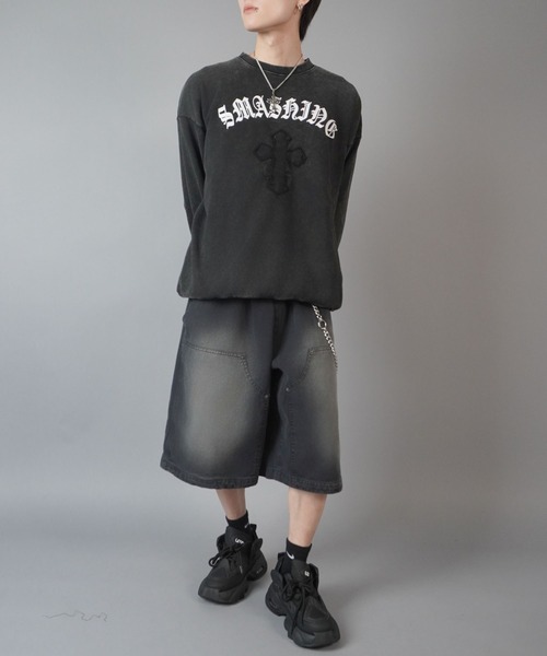 SPINNS(スピンズ)の「ヴィンテージライクダブルニーハーフパンツ/バックロゴ(その他パンツ・メンズ・ブラウン/ベージュ/ブラック・XL/L/M)」の22枚目の写真
