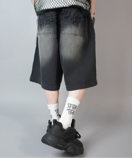SPINNS(スピンズ)の「ヴィンテージライクダブルニーハーフパンツ/バックロゴ(その他パンツ・メンズ・ブラウン/ベージュ/ブラック・XL/L/M)」の10枚目の写真