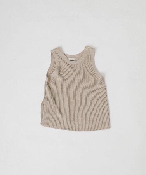 LAATO（ラート）の「ame sri knit tank（ニット/セーター・レディース・ダークグレー/キャメル・FREE）」の9枚目の写真