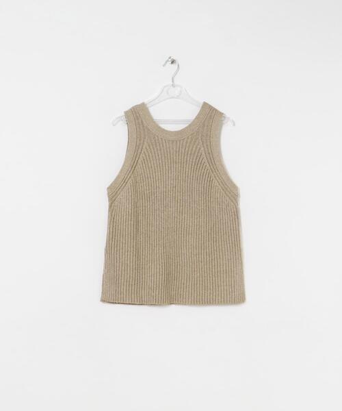 LAATO（ラート）の「ame sri knit tank（ニット/セーター・レディース・ダークグレー/キャメル・FREE）」の12枚目の写真