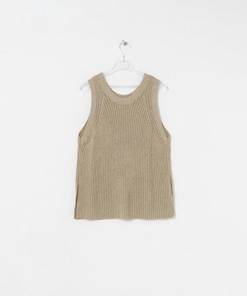 LAATO（ラート）の「ame sri knit tank（ニット/セーター・レディース・ダークグレー/キャメル・FREE）」の14枚目の写真