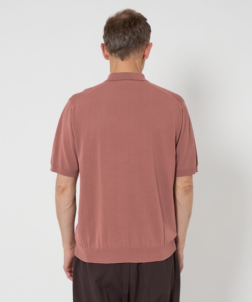 SOVEREIGN（ソブリン）の「＜SOVEREIGN＞ ハイツイスト コットン ニットポロシャツ（ポロシャツ・メンズ・ライム/オレンジ系その他/ブラック・M/L）」の12枚目の写真