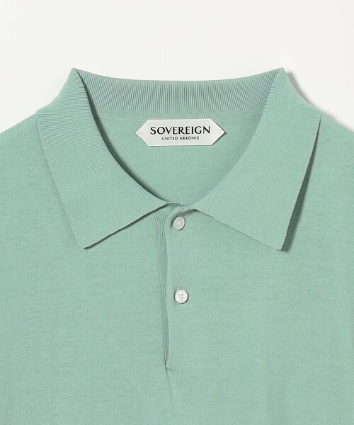 SOVEREIGN（ソブリン）の「＜SOVEREIGN＞ ハイツイスト コットン ニットポロシャツ（ポロシャツ・メンズ・ライム/オレンジ系その他/ブラック・M/L）」の18枚目の写真