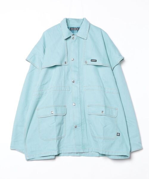 Little sunny bite(リトルサニーバイト)の「『Little sunny bite』twill jacket(その他アウター・レディース・ブルー/ブラック・MEDIUM/SMALL)」の2枚目の写真