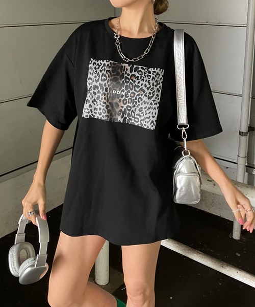 SMFK ヒョウ柄 半袖Tシャツ Amazon | [ダーセン]半袖 tシャツ レディース ヒョウ柄 トップス