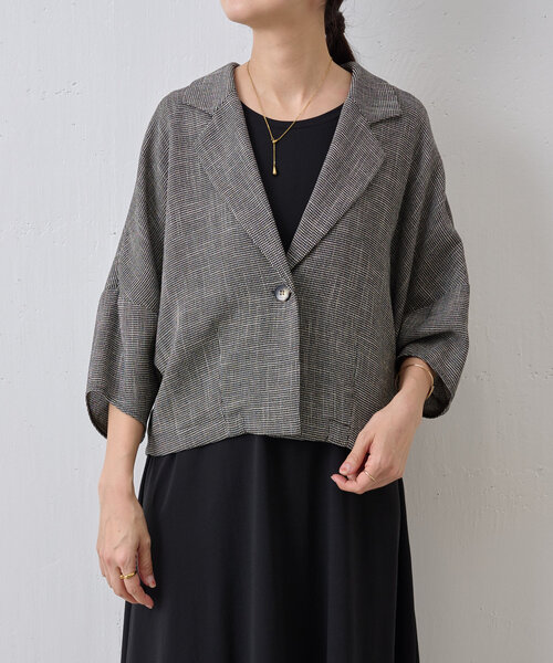 BEARDSLEY（ビアズリー）の「ハーフスリーブツイードジャケット