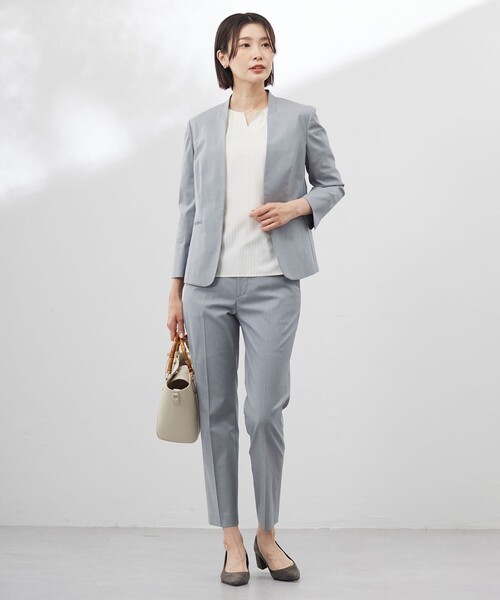 J.PRESS Ladies(J.プレス レディス)の「【ご好評につき新色追加・セットアップ対応・人気素材】コットンFITTY テーパード パンツ(その他パンツ・レディース・アイボリー系/ネイビー系/ネイビー系3/ライトグレー系/ベージュ系/サックスブルー系・XXS/XS/S)」の20枚目の写真