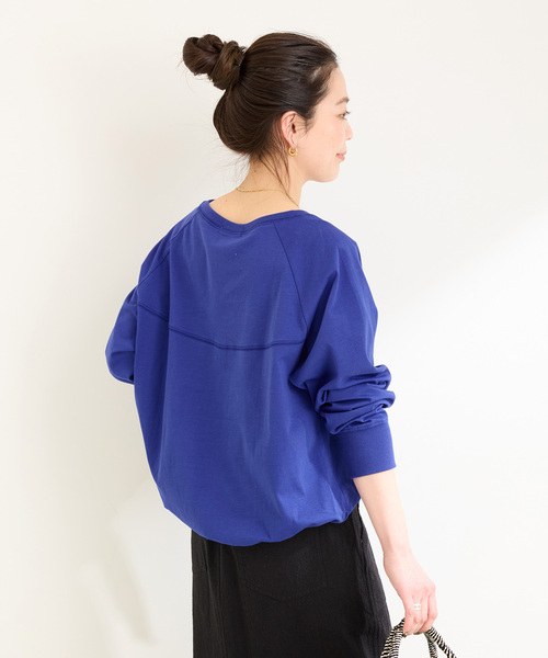 B.C STOCK(ベーセーストック)の「手洗い可 / 裾ドロストロンTEE(Tシャツ/カットソー・レディース・ホワイト/ブルー/ブラック・FREE)」の18枚目の写真